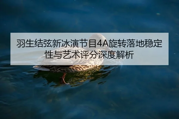 羽生结弦新冰演节目4A旋转落地稳定性与艺术评分深度解析